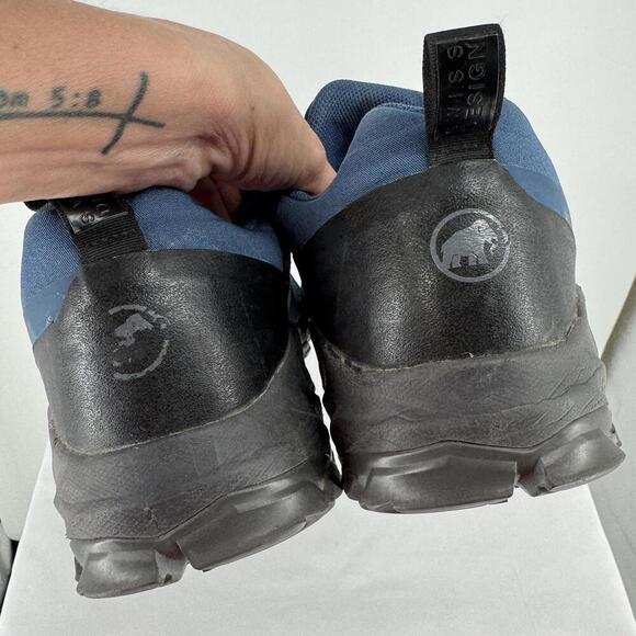 Mammut boots shoes mens 12 blue sapuen low gtx men outdoor hiking trail camping - Picture 5 of 9